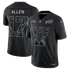 Josh Allen Buffalo Bills Soccer Intl 2026 Salute to Service Stitched Limited Jersey - Black