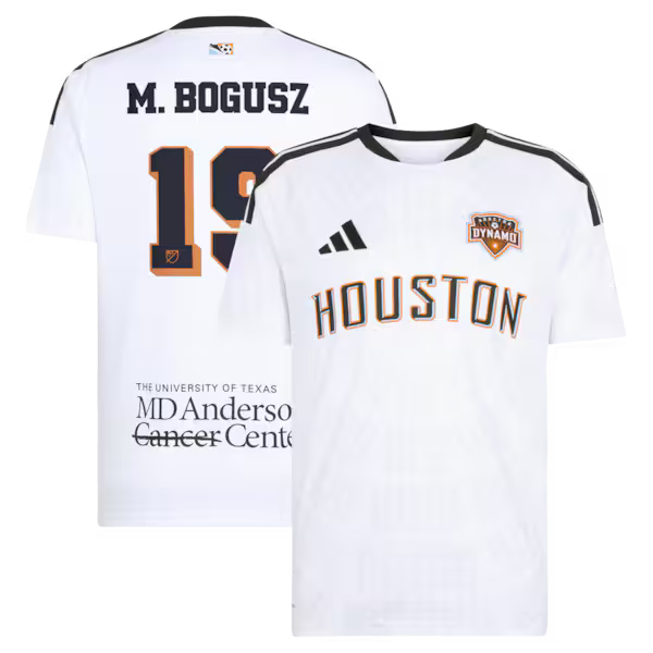 Mateusz Bogusz Houston Dynamo FC Soccer Intl 2026 Archive Replica Jersey - White