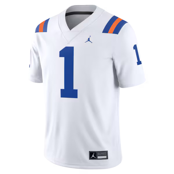 #1 Florida Gators Soccer Intl Brand Alternate Game Football Jersey - White