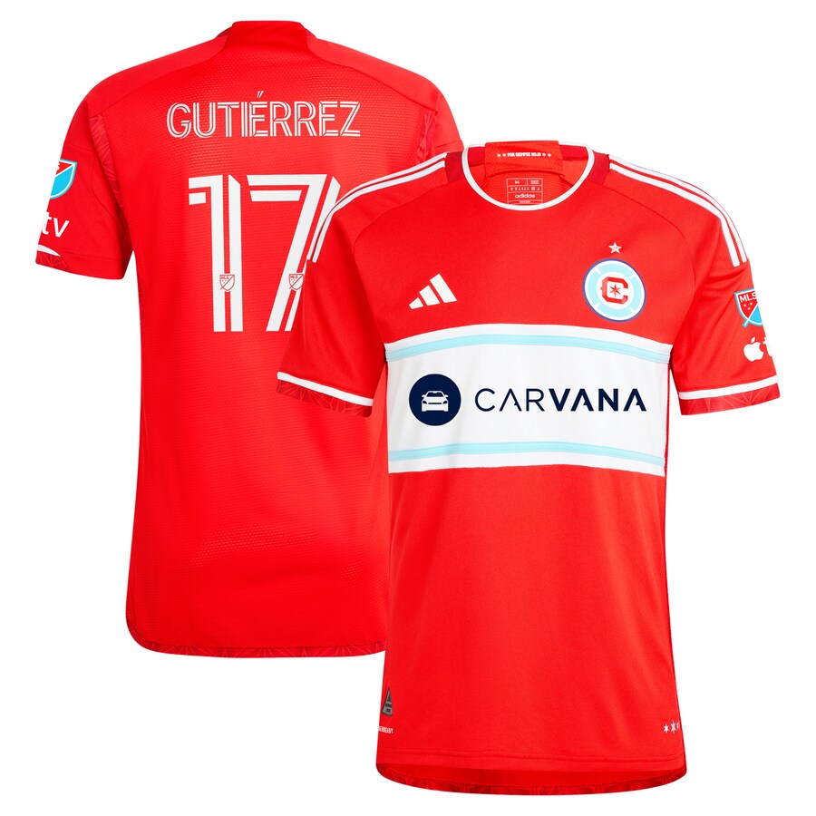 Brian Gutiérrez Chicago Fire 2024 Return To Red  Player Shirt – Red