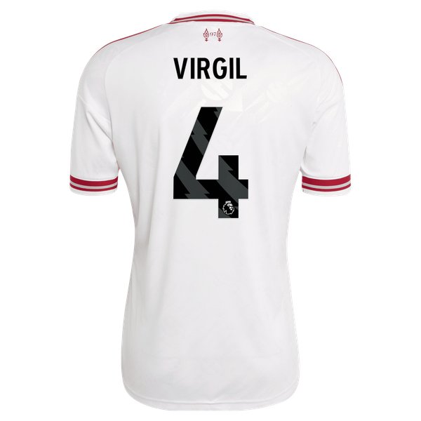 Virgil van Dijk Liverpool Soccer Intl 2026/27 Away Replica Jersey - White