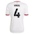 Virgil van Dijk Liverpool Soccer Intl 2026/27 Away Replica Jersey - White