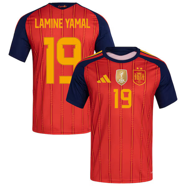 Lamine Yamal Spain National Team Soccer Intl 2026 FIFA World Cup Champions Replica Jersey - Red