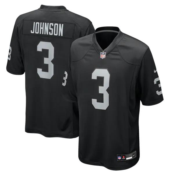 Taron Johnson Las Vegas Raiders Soccer Intl Team Game Jersey - Black