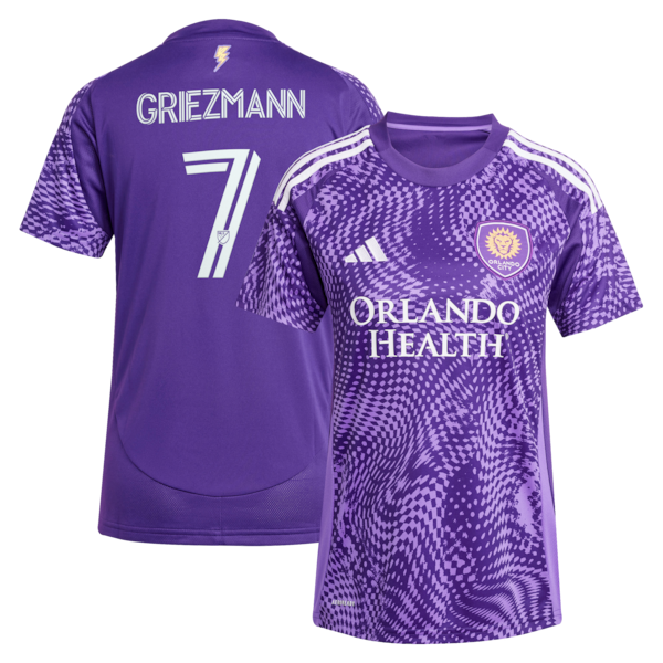 Soccer Intl Antoine Griezmann Orlando City SC Women's 2025 Perfect Storm Replica Jersey Purple