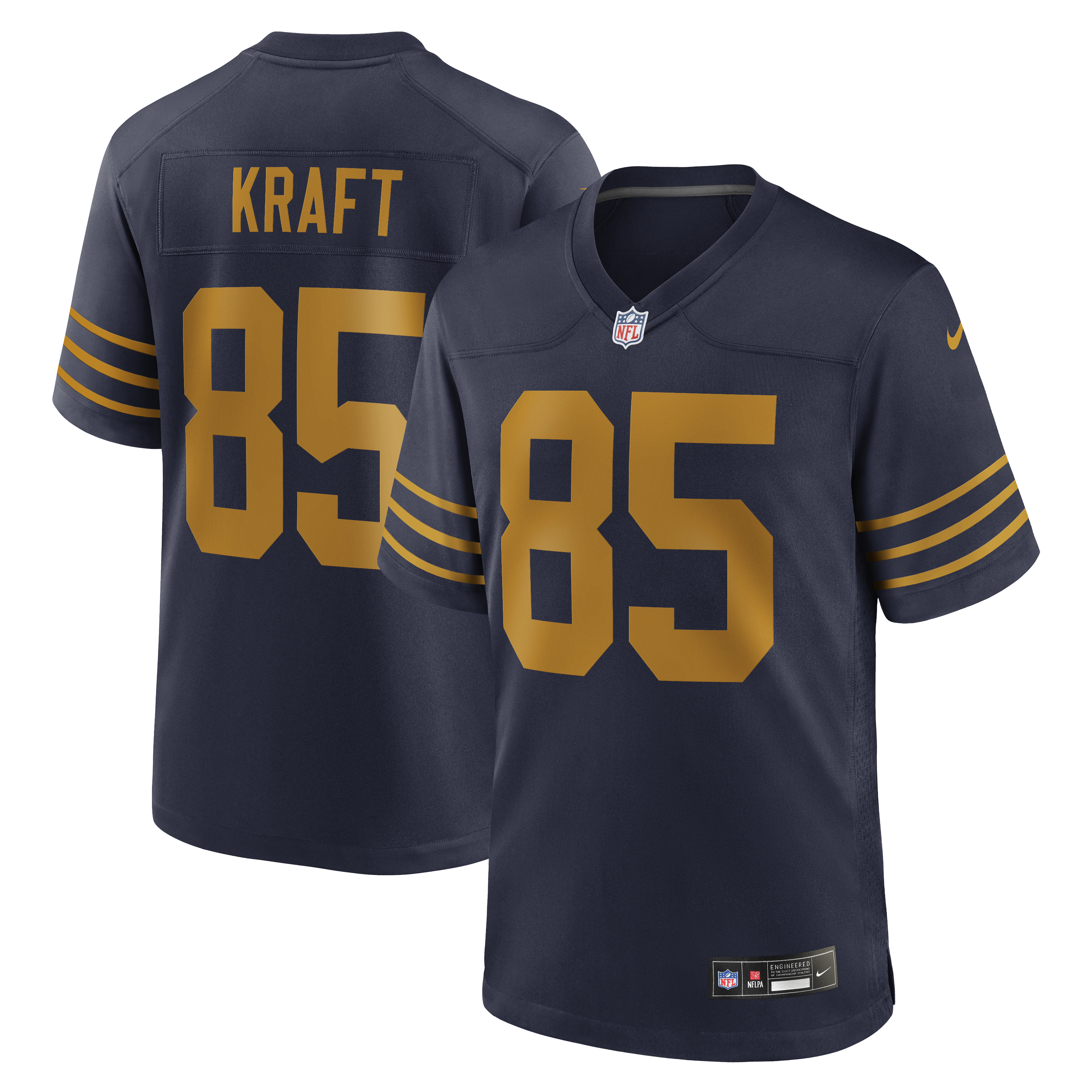 Soccer Intl Tucker Kraft Green Bay Packers Alternate Game Jersey Navy