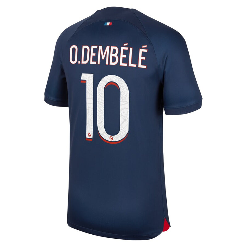 Ousmane Dembélé Paris Saint-Germain  2023/24 Home Stadium Player Jersey - Navy