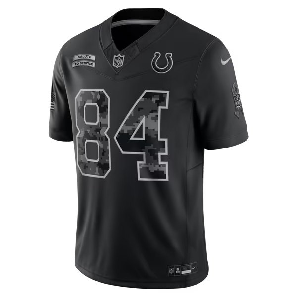 Tyler Warren Indianapolis Colts Soccer Intl 2026 Salute to Service Stitched Limited Jersey - Black