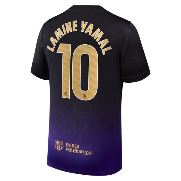 Lamine Yamal Barcelona Soccer Intl 2026/27 Away Stadium Replica Jersey - Purple