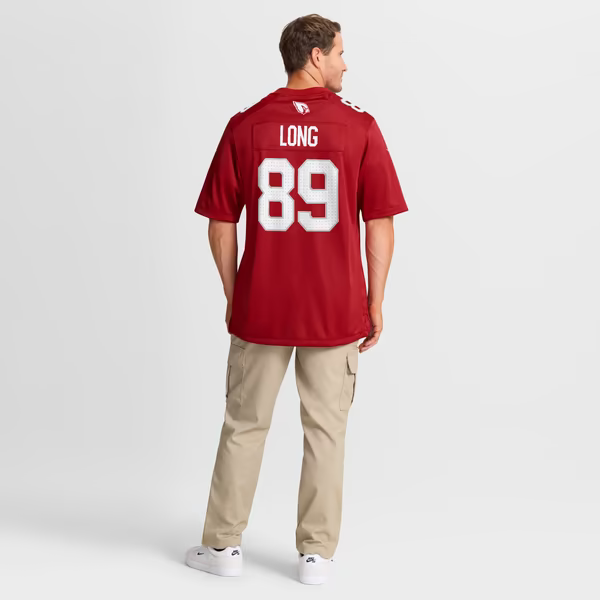 Hunter Long Arizona Cardinals Soccer Intl Team Game Jersey - Cardinal