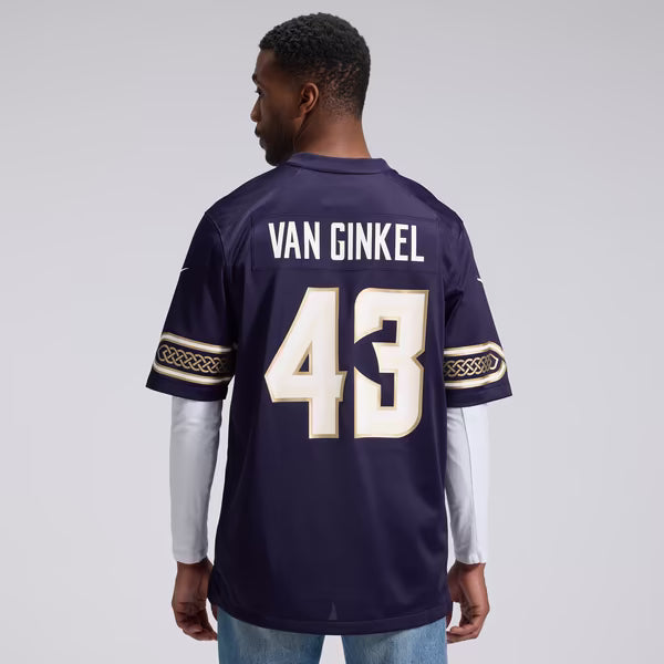 Andrew Van Ginkel Minnesota Vikings Soccer Intl 2026 Rivalries Collection Game Jersey - Purple