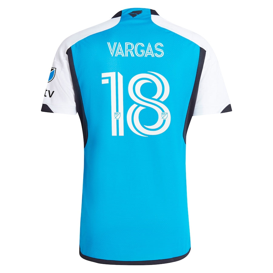 Kerwin Vargas Charlotte FC 2024 The Carolina Kit: Explore  Player Shirt - Blue