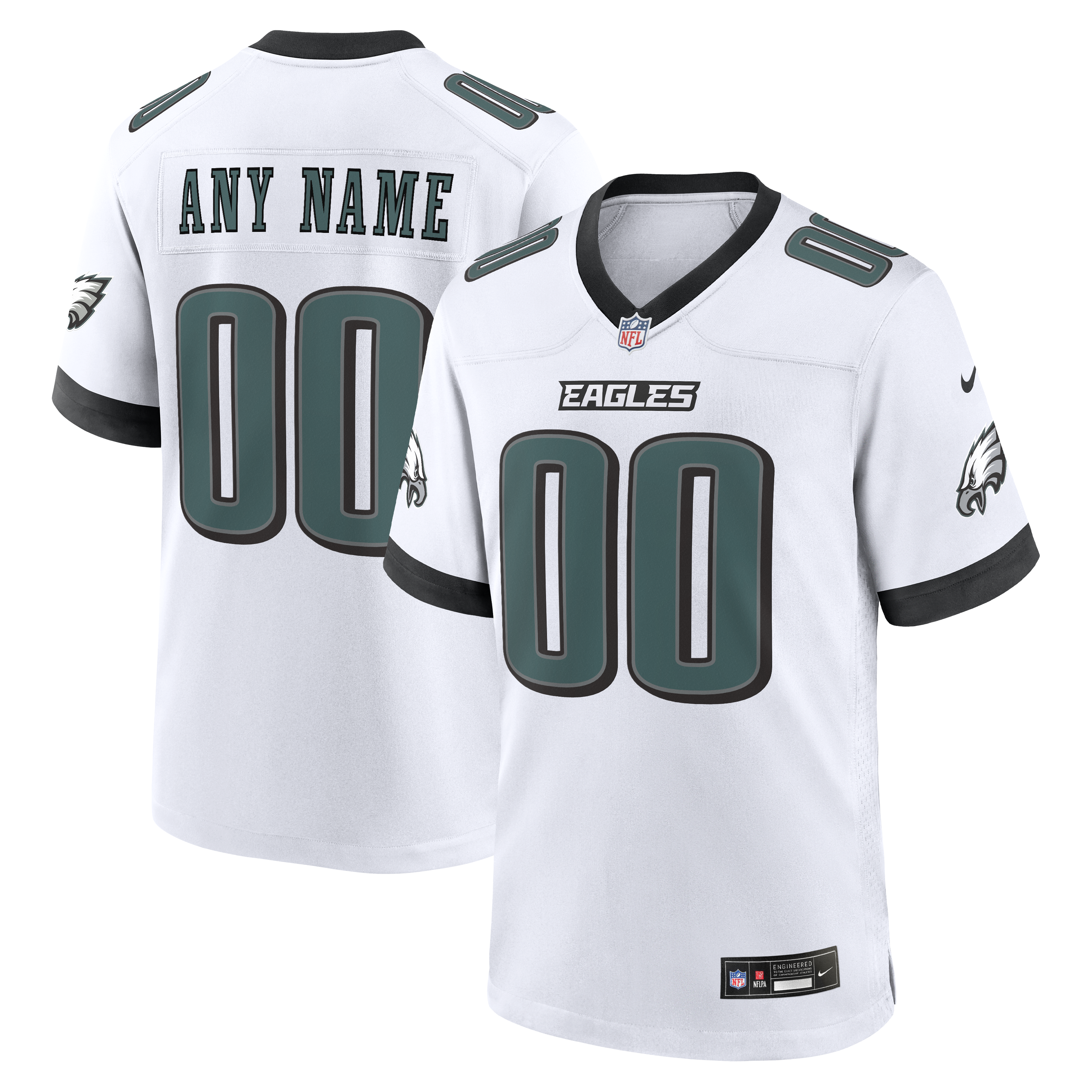 Soccer Intl Philadelphia Eagles Custom Game Jersey White