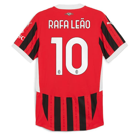 AC Milan Home  Shirt 2024-25 with Rafa Leao 10 printing