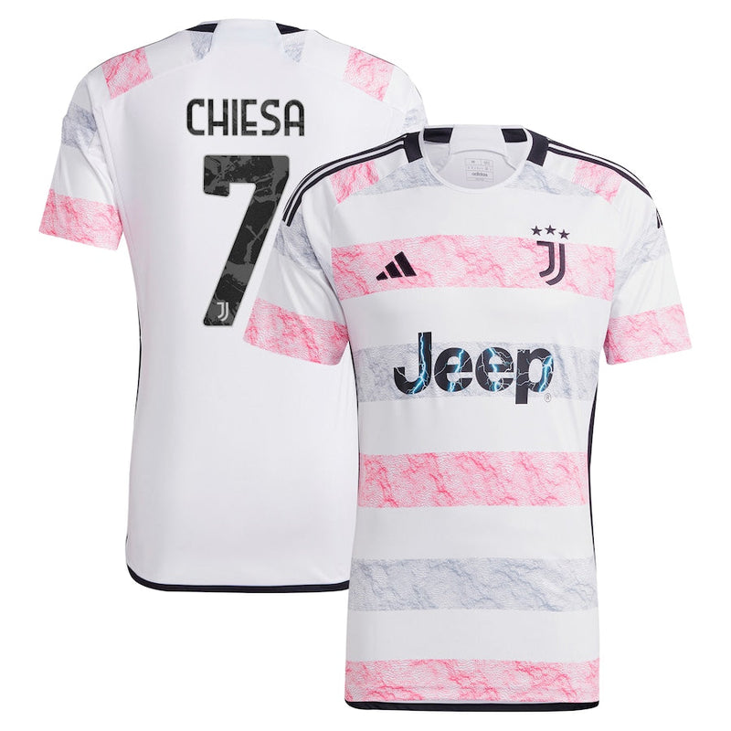 Federico Chiesa Juventus  2023/24 Away  Jersey - White