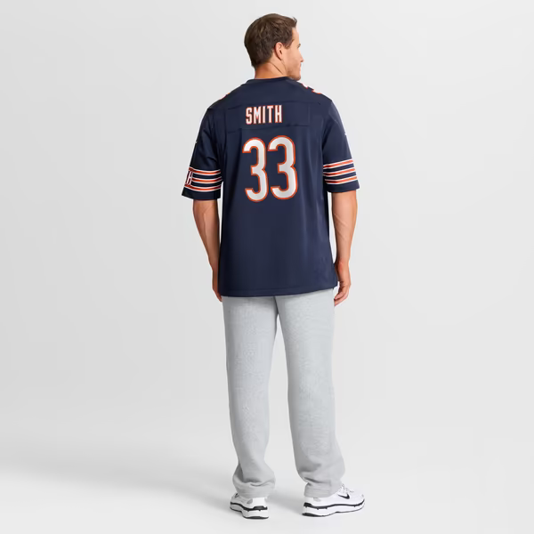 Keidron Smith Chicago Bears Soccer Intl Team Game Jersey - Navy