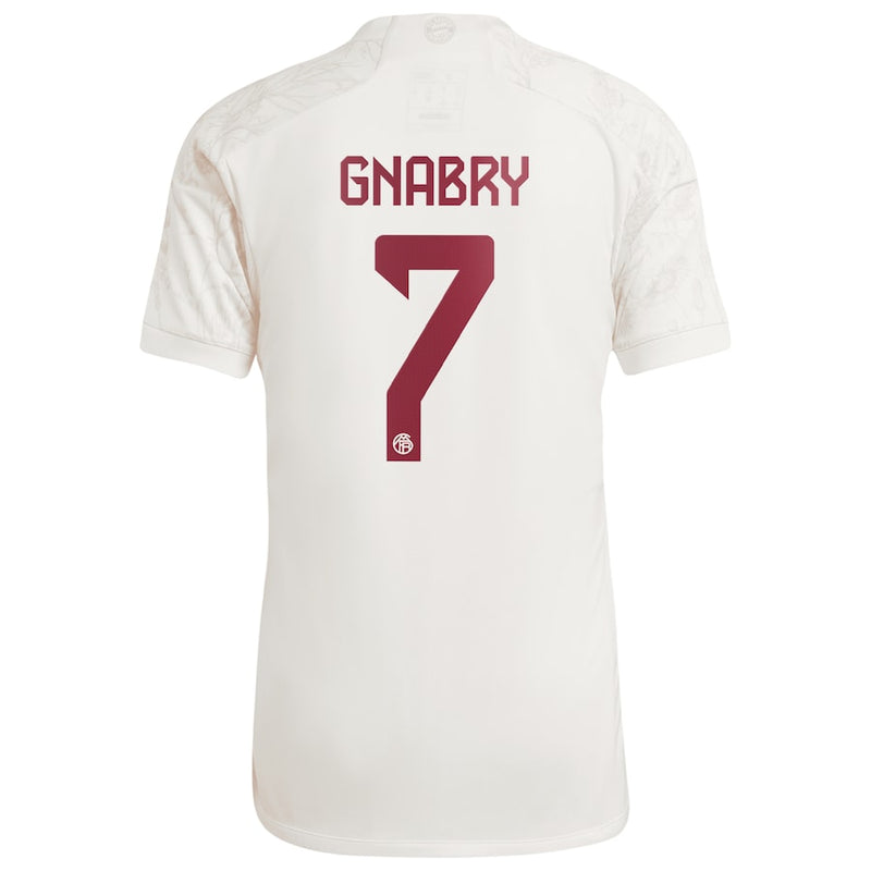 Serge Gnabry Bayern Munich  2023/24 Third Jersey - White