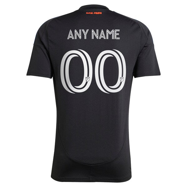 Soccer Intl San Jose Earthquakes 2025 Headliner Replica Custom Jersey Black