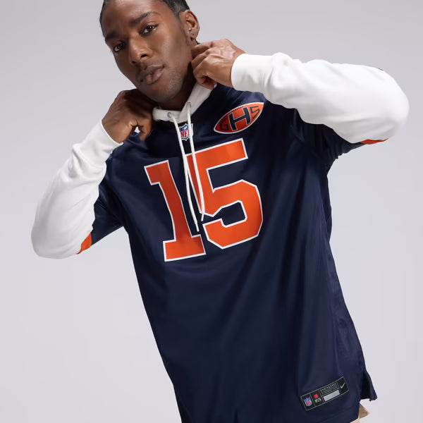 Rome Odunze Chicago Bears Soccer Intl 2026 Rivalries Collection Game Jersey - Navy