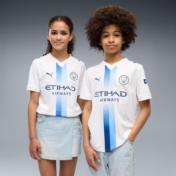 Manchester City Soccer Intl Youth 2026/27 Third Replica Jersey - White