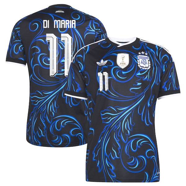 Soccer Intl Angel Di Maria Argentina National Team 2026 Away Replica Jersey Black