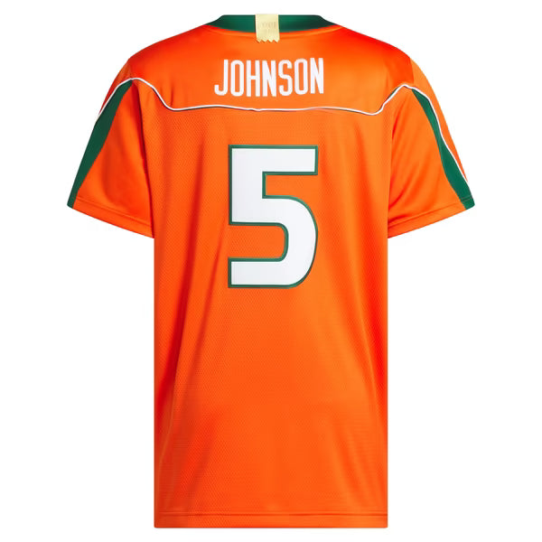 Andre Johnson Miami Hurricanes Soccer Intl Home It's Back Premier Jersey - Orange