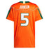 Andre Johnson Miami Hurricanes Soccer Intl Home It's Back Premier Jersey - Orange