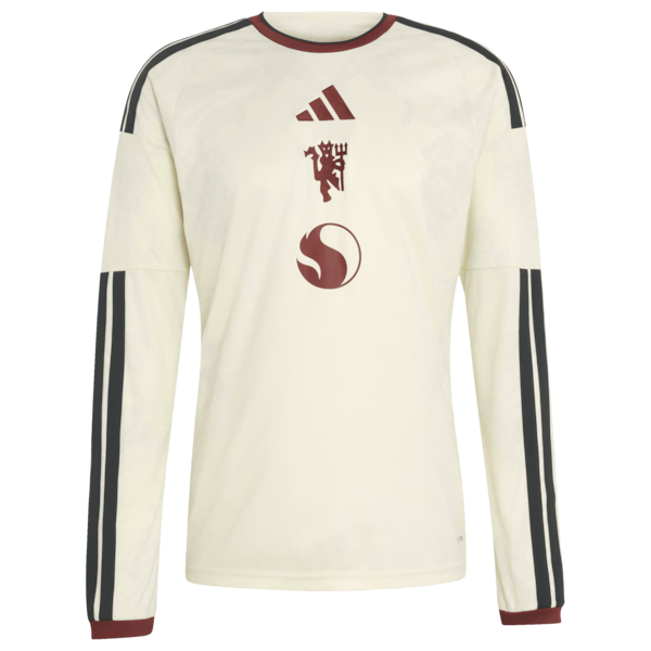 Kobbie Mainoo Manchester United Soccer Intl 2026/27 Third Replica Long Sleeve Jersey - Cream