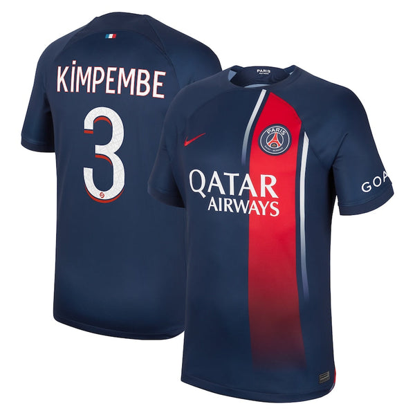 Presnel Kimpembe Paris Saint-Germain  2023/24 Home Player Jersey - Navy