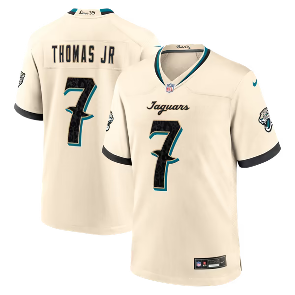 Brian Thomas Jr. Jacksonville Jaguars Soccer Intl 2026 Rivalries Collection Game Jersey - Natural