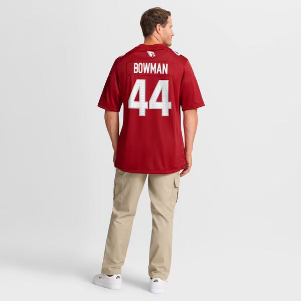 Shawn Bowman Arizona Cardinals Soccer Intl Team Game Jersey - Cardinal