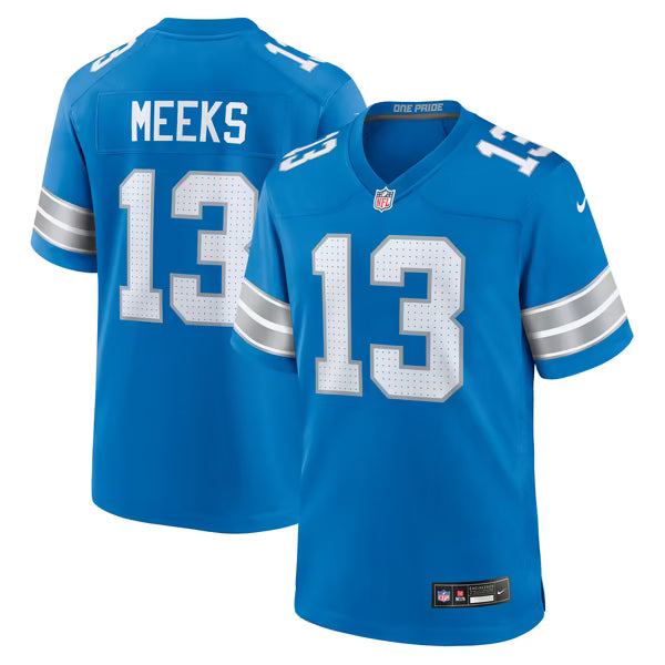 Jackson Meeks Detroit Lions Soccer Intl Team Game Jersey - Blue