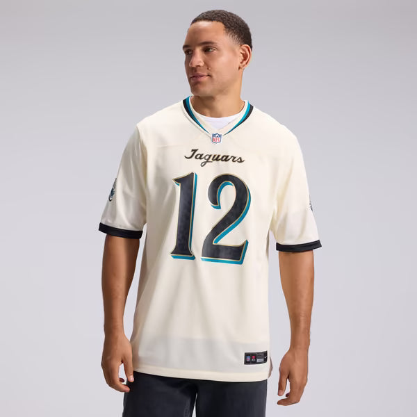 Travis Hunter Jacksonville Jaguars Soccer Intl 2026 Rivalries Collection Game Jersey - Natural