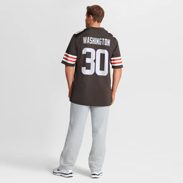 Zion Washington Cleveland Browns Soccer Intl Team Game Jersey - Brown