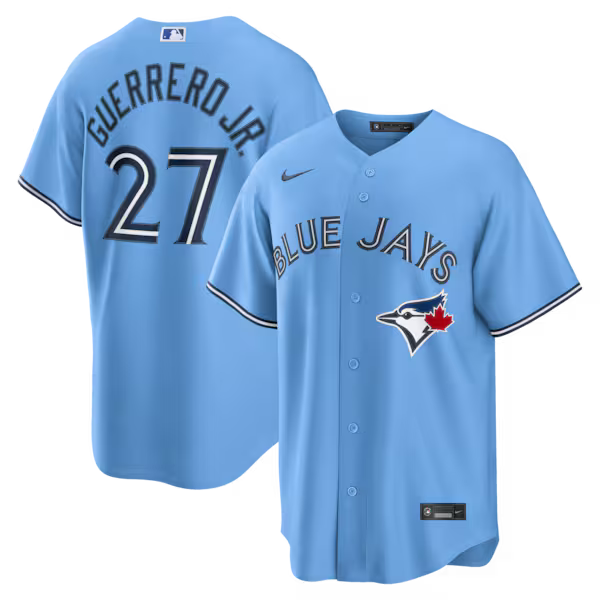 Vladimir Guerrero Jr. Toronto Blue Jays Soccer Intl Replica Jersey - Light Blue