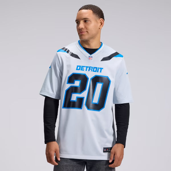 Barry Sanders Detroit Lions Soccer Intl 2026 Rivalries Collection Game Jersey - Silver
