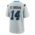 Amon-Ra St. Brown Detroit Lions Soccer Intl 2026 Rivalries Collection Game Jersey - Silver