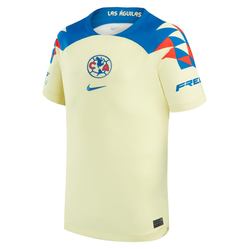 Alejandro Zendejas Club America   Home 2023/24  Jersey - Yellow