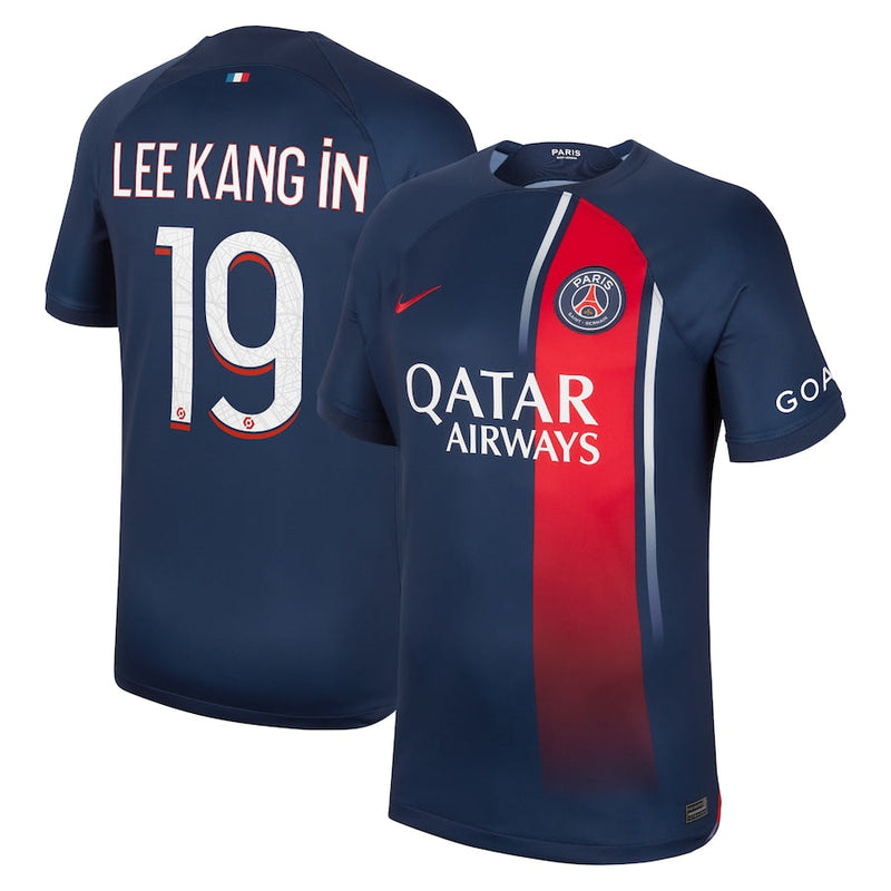 Lee Kang In Paris Saint-Germain  2023/24 Home Player Jersey - Navy