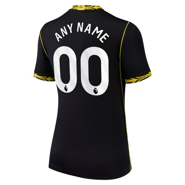 Chelsea Soccer Intl Women's 2026/27 Away Stadium Replica Custom Jersey - Black