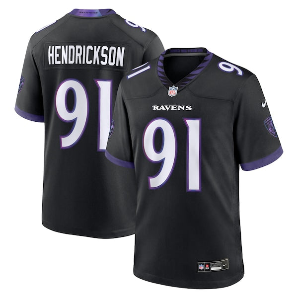 Soccer Intl Trey Hendrickson Baltimore Ravens Alternate Game Jersey Black