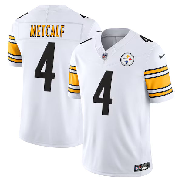 DK Metcalf Pittsburgh Steelers Soccer Intl Vapor F.U.S.E. Stitched Limited Jersey - White