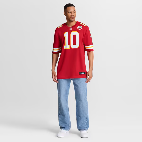 Emmett Johnson Kansas City Chiefs Soccer Intl Team Game Jersey - Red