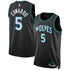 Anthony Edwards Minnesota Timberwolves Soccer Intl Brand Unisex Swingman Jersey - Statement Edition - Black