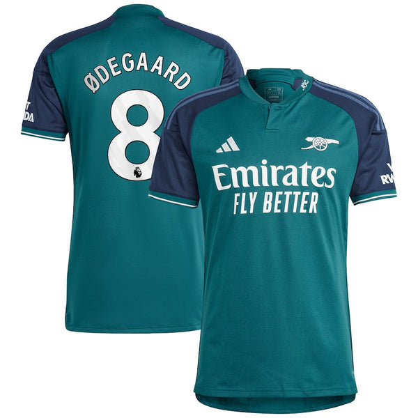 Martin Odegaard Arsenal  2023/24 Third  Player Jersey - Green