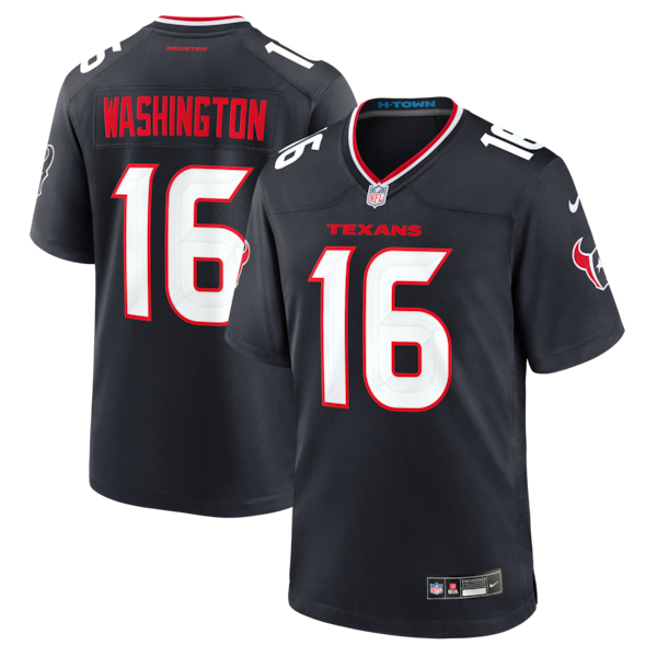 Montrell Washington Houston Texans Soccer Intl Team Game Jersey - Navy