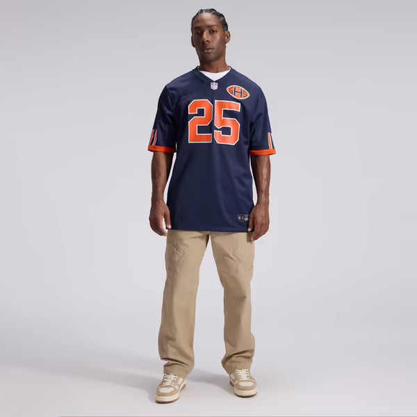 Kyle Monangai Chicago Bears Soccer Intl 2026 Rivalries Collection Game Jersey - Navy