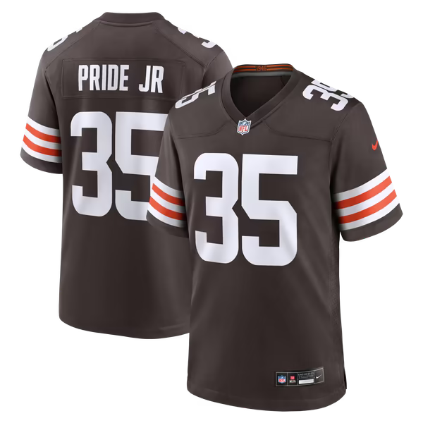 Toriano Pride Jr. Cleveland Browns Soccer Intl Team Game Jersey - Brown