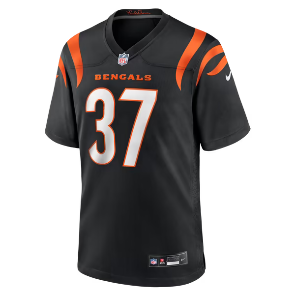 P.J. Jules Cincinnati Bengals Soccer Intl Game Player Jersey - Black