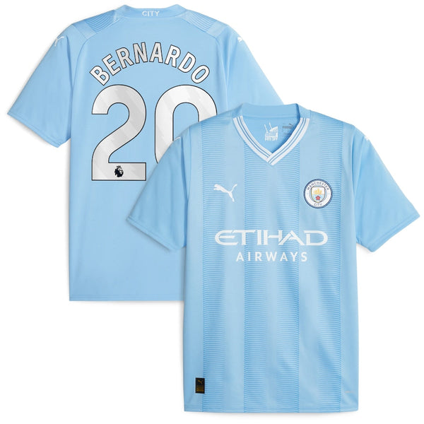 Bernardo Silva Manchester City  2023/24 Home Player Jersey - Sky Blue